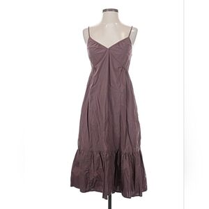 GAP Mauve/Brown Midi Dress with Spaghetti Straps Size S